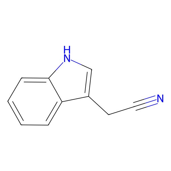 2D Structure of 3-Indoleacetonitrile 2D Structure of 3-Indoleacetonitrile