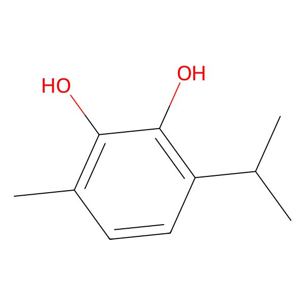 2D Structure of 3-Isopropyl-6-methylpyrocatechol 2D Structure of 3-Isopropyl-6-methylpyrocatechol