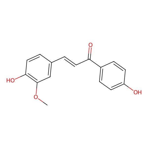 2D Structure of 3-Methoxy-4,4'-dihydroxychalcone