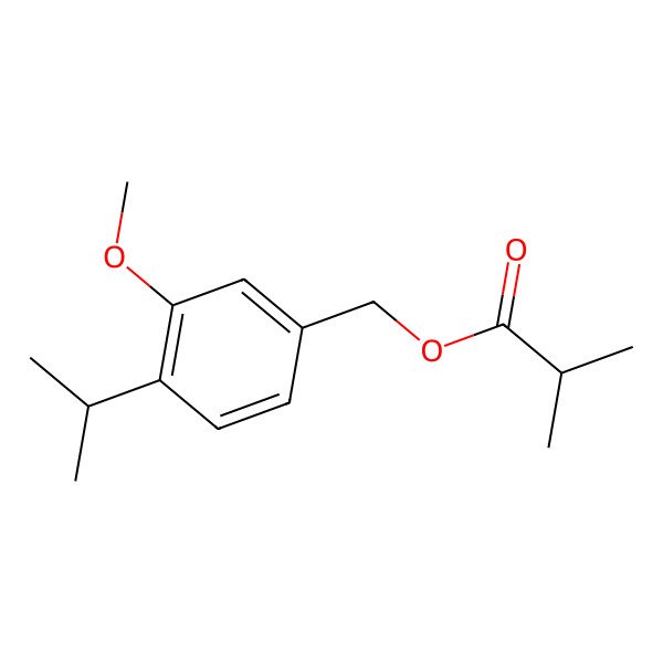 2D Structure of 3-Methoxy-cuminyl isobutyrate