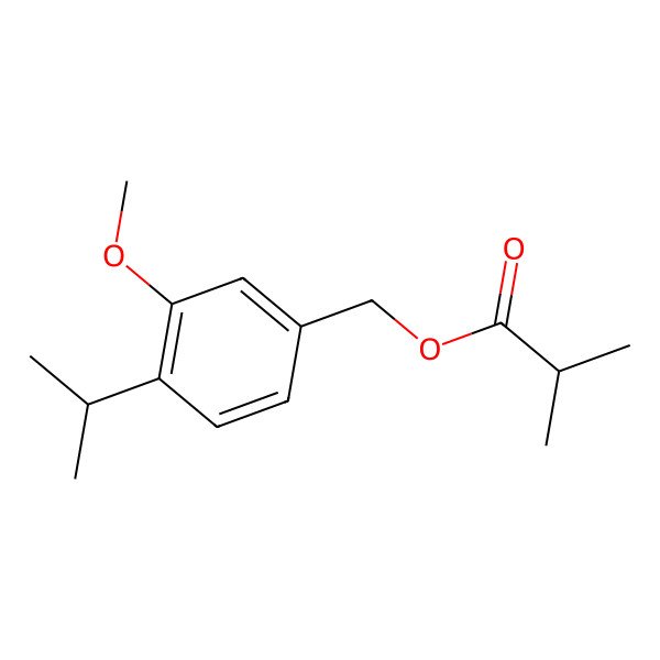 2D Structure of 3-Methoxy-cuminyl isobutyrate 2D Structure of 3-Methoxy-cuminyl isobutyrate