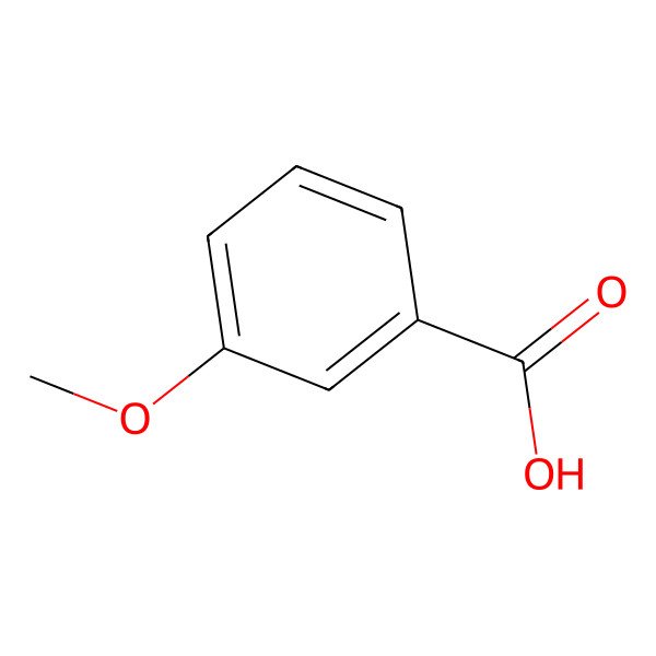 2D Structure of 3-Methoxybenzoic Acid