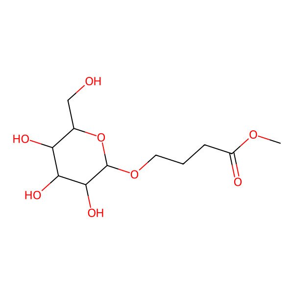 2D Structure of 3-(Methoxycarbonyl)propyl beta-D-glucopyranoside