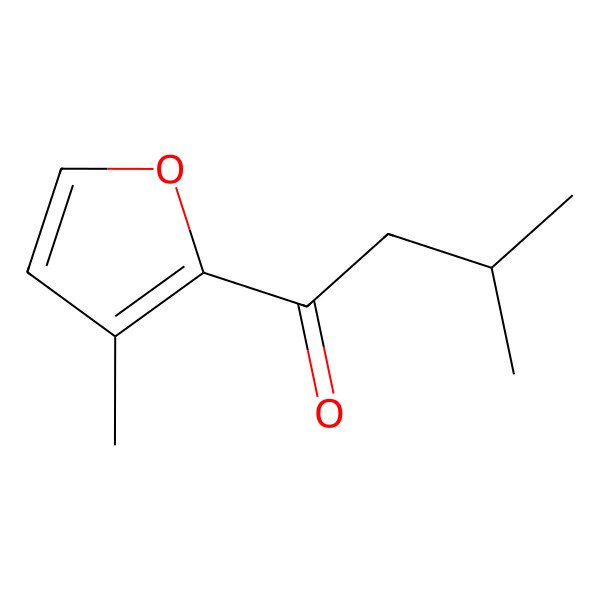 2D Structure of 3-Methyl-1-(3-methylfuran-2-yl)butan-1-one 2D Structure of 3-Methyl-1-(3-methylfuran-2-yl)butan-1-one