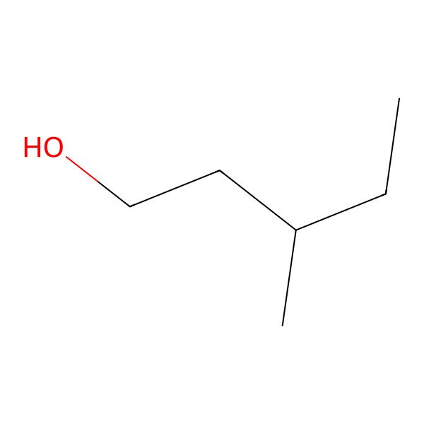 2D Structure of 3-Methyl-1-pentanol