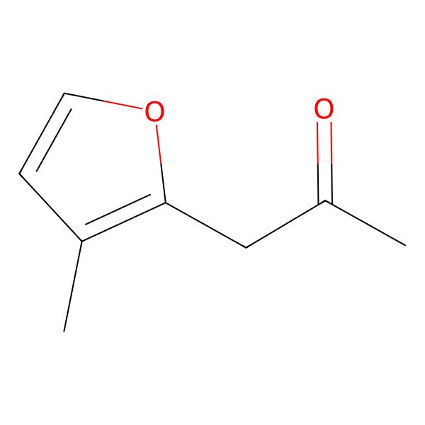 2D Structure of 3-Methyl-2-(2-oxopropyl)furan