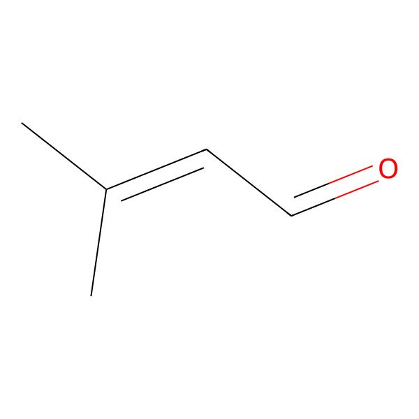 2D Structure of 3-Methyl-2-butenal