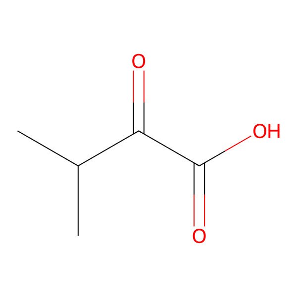 2D Structure of 3-Methyl-2-oxobutanoic acid