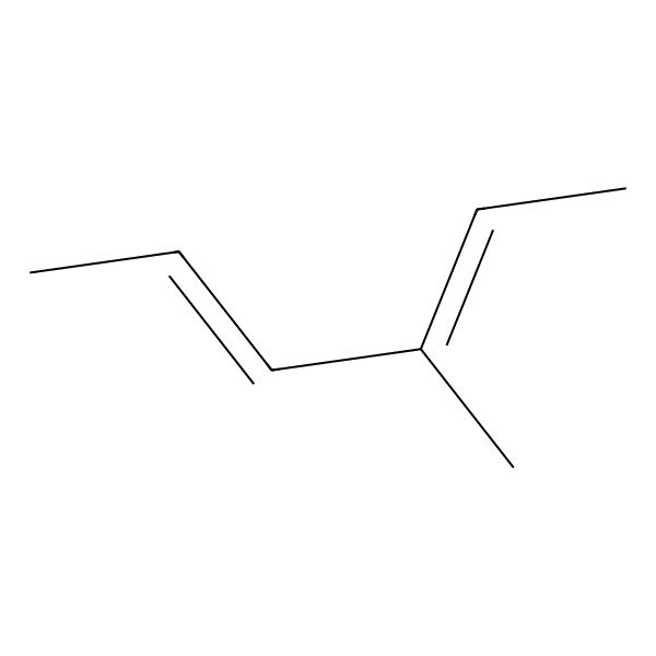2D Structure of 2,4-Hexadiene, 3-methyl-