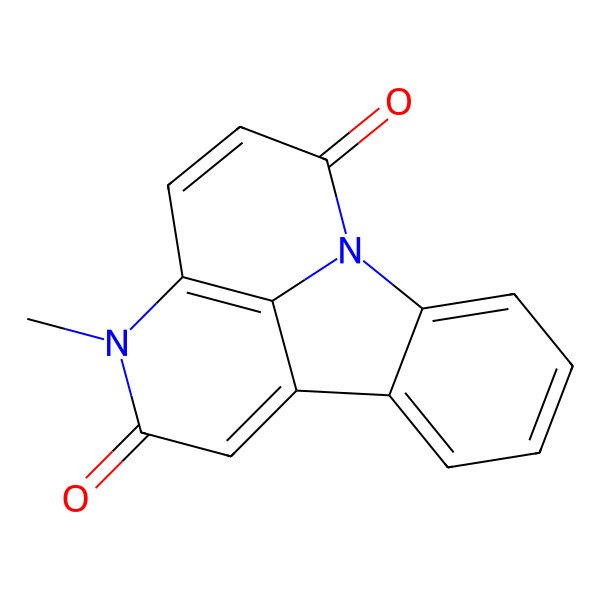 2D Structure of 3-Methyl-6H-indolo[3,2,1-de][1,5]naphthyridin-2,6-dione