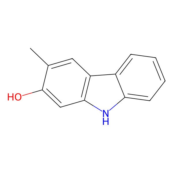2D Structure of 3-methyl-9H-carbazol-2-ol