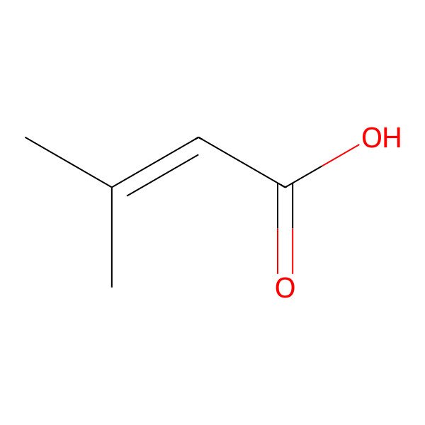 2D Structure of 3-Methyl crotonic acid