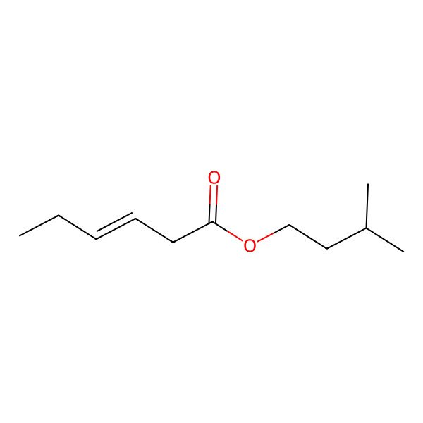 2D Structure of 3-methylbutyl (E)-hex-3-enoate