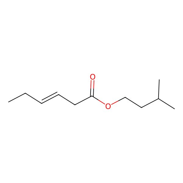 2D Structure of 3-methylbutyl (E)-hex-3-enoate 2D Structure of 3-methylbutyl (E)-hex-3-enoate