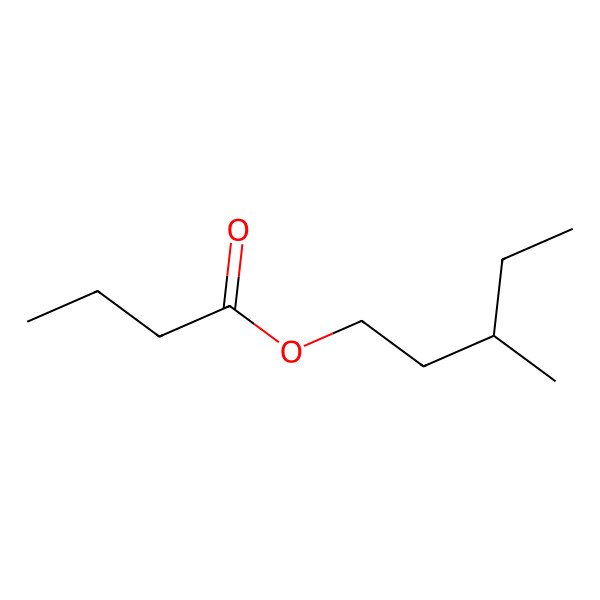 2D Structure of 3-Methylpentyl butyrate 2D Structure of 3-Methylpentyl butyrate