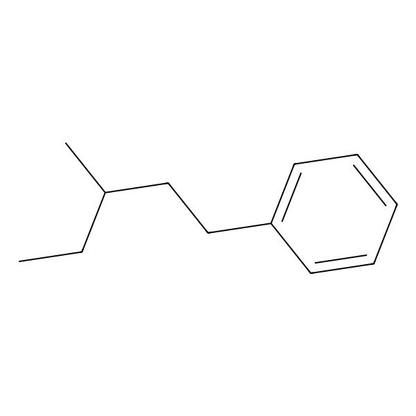 2D Structure of (3-Methylpentyl)benzene