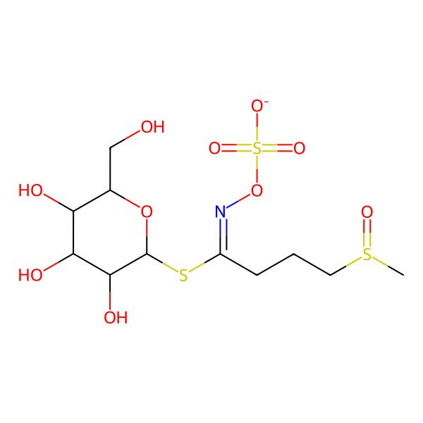 2D Structure of 3-Methylsulfinylpropylglucosinolate