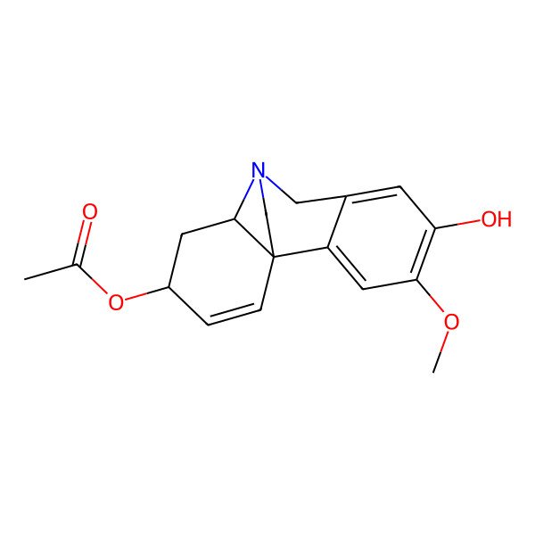 2D Structure of 3-O-Acetyl-8-O-demethylmaritidine