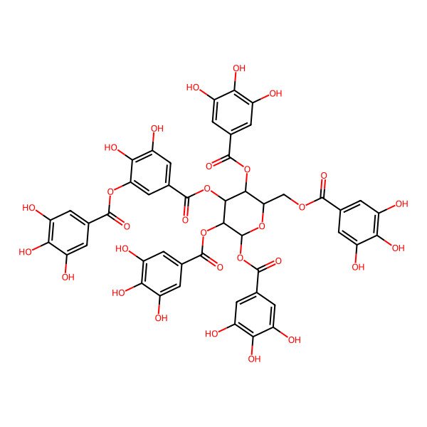 2D Structure of 3-O-digalloyl-1,2,4,6-tetra-O-beta-D-galloylglucose