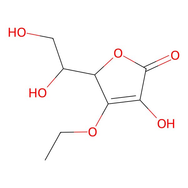 2D Structure of 3-O-Ethylascorbic acid