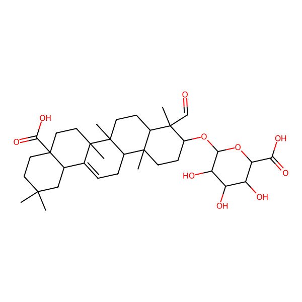 2D Structure of 3-O-Glucuronide gypsogenin