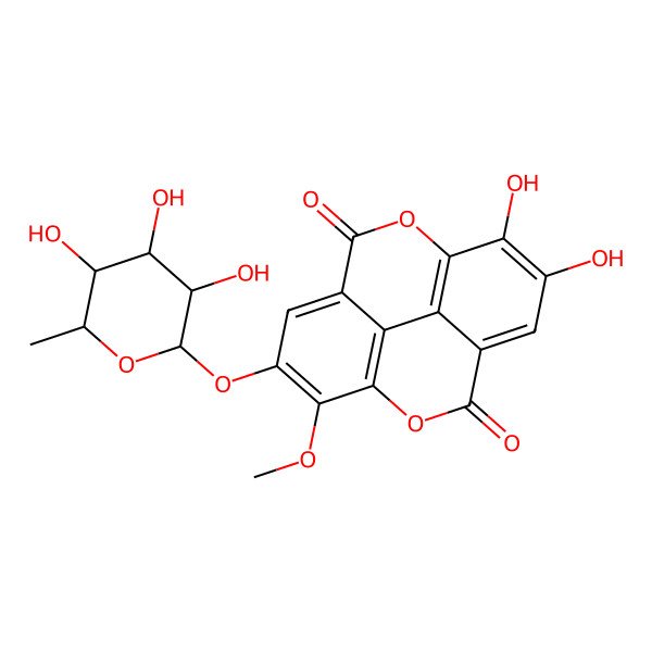 2D Structure of 3-O-Methylellagic acid 4-O-rhamnoside