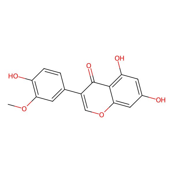 2D Structure of 3'-O-Methylorobol