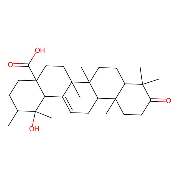 2D Structure of 3-Oxopomolic acid