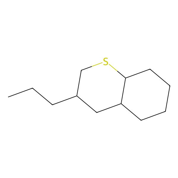 2D Structure of 3-Propyloctahydro-2H-thiochromene