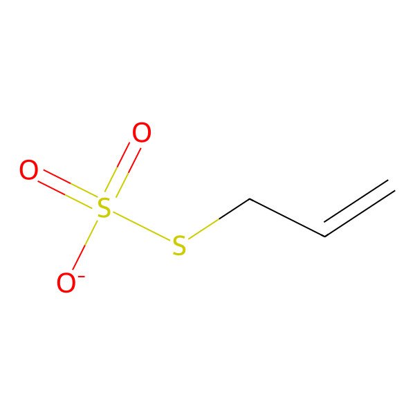 2D Structure of 3-Sulfonatosulfanylprop-1-ene