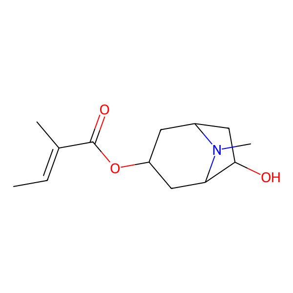 2D Structure of 3-Tigloyloxy-6-acetoxypropane