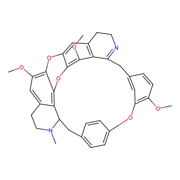 2D Structure of 2,13,27-Trimethoxy-22-methyl-15,29,31-trioxa-7,22-diazaoctacyclo[19.9.3.216,19.14,30.110,14.03,8.025,33.028,32]heptatriaconta-1(30),2,4(34),7,10(37),11,13,16,18,25,27,32,35-tridecaene