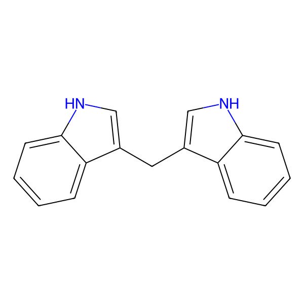 2D Structure of 3,3'-Diindolylmethane