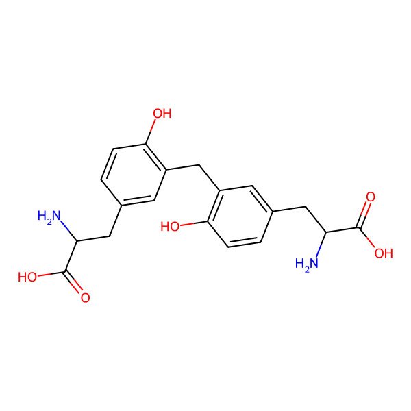 2D Structure of 3,3'-Methylenebis(tyrosine) 2D Structure of 3,3'-Methylenebis(tyrosine)