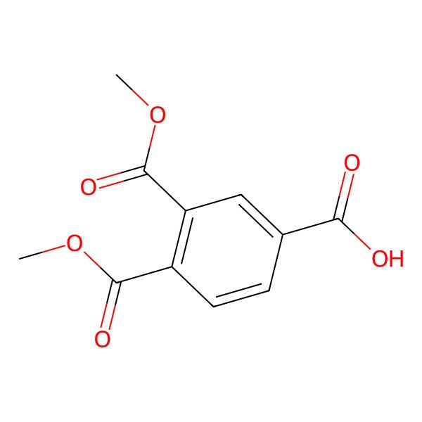 2D Structure of 3,4-Bis(methoxycarbonyl)benzoic acid