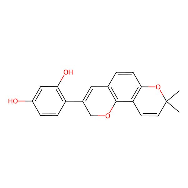 2D Structure of 3,4-Didehydroglabridin