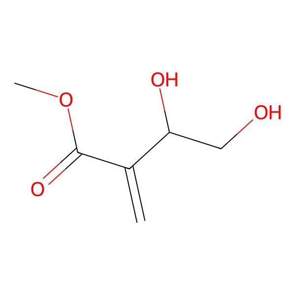 2D Structure of 3,4-Dihydroxy-2-methylenebutanoic acid methyl ester