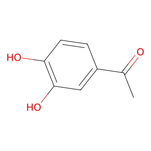 2D Structure of 3',4'-Dihydroxyacetophenone