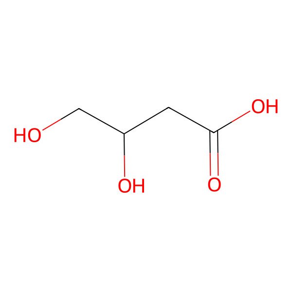 2D Structure of 3,4-Dihydroxybutanoic acid