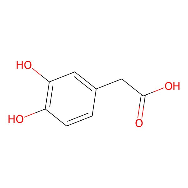 2D Structure of 3,4-Dihydroxyphenylacetic acid