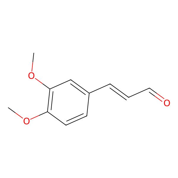 2D Structure of 3,4-Dimethoxy cinnamaldehyde