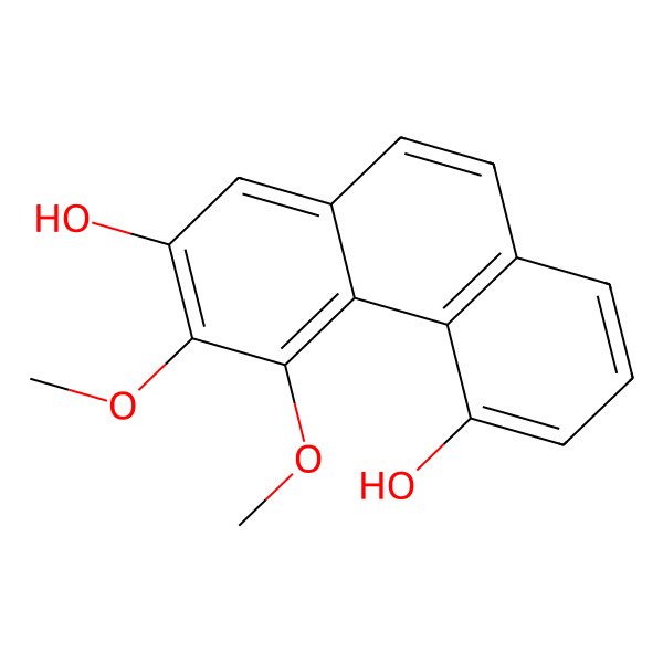 2D Structure of 3,4-Dimethoxyphenanthrene-2,5-Diol 2D Structure of 3,4-Dimethoxyphenanthrene-2,5-Diol