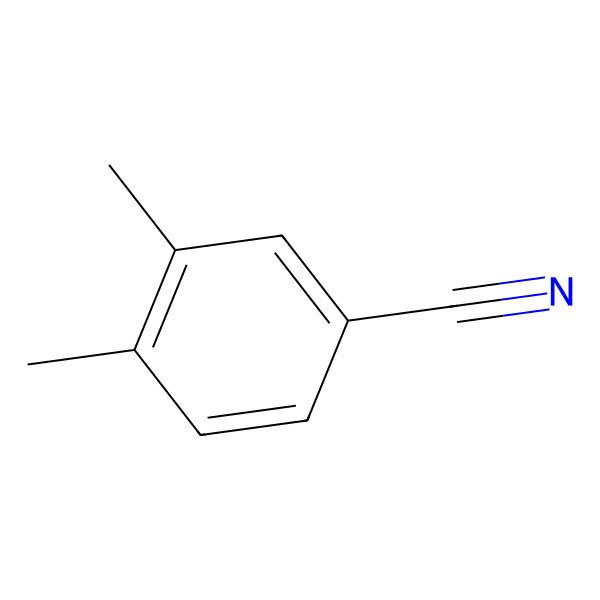 2D Structure of 3,4-Dimethylbenzonitrile