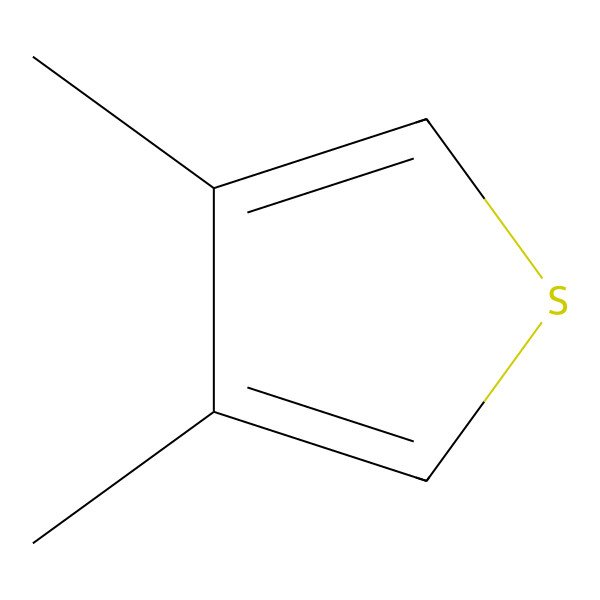2D Structure of 3,4-Dimethylthiophene