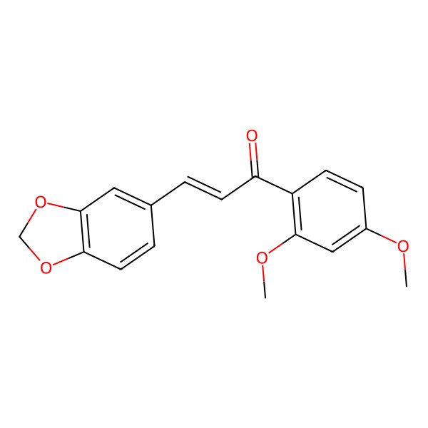 2D Structure of 3,4-Methylenedioxy-2',4'-dimethoxychalcone