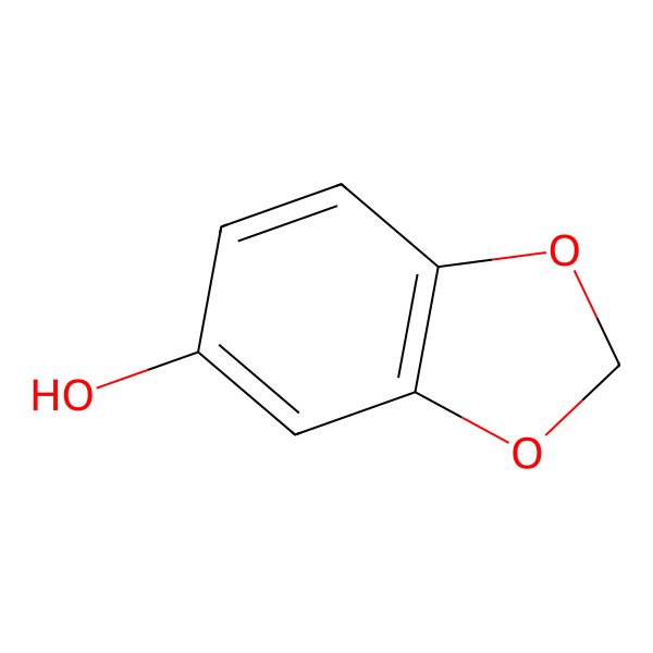 2D Structure of 3,4-Methylenedioxyphenol
