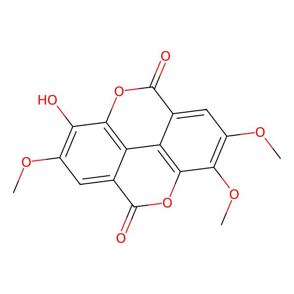 2D Structure of 3,4,4'-Tri-O-methylellagic acid
