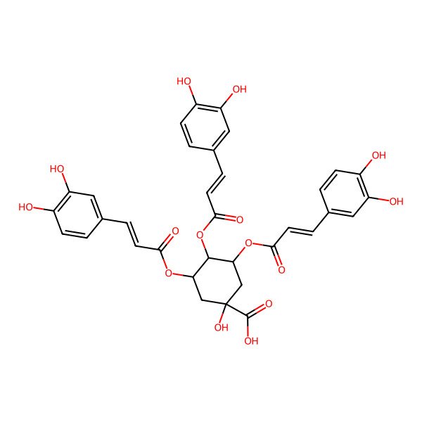 2D Structure of 3,4,5-Tricaffeoylquinic acid