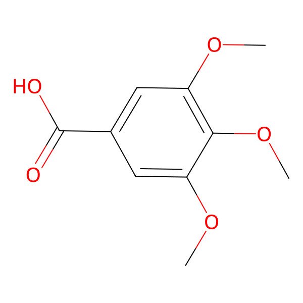 2D Structure of 3,4,5-Trimethoxybenzoic acid