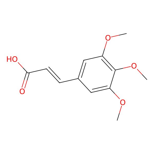 2D Structure of 3,4,5-Trimethoxycinnamic acid, (Z)-
